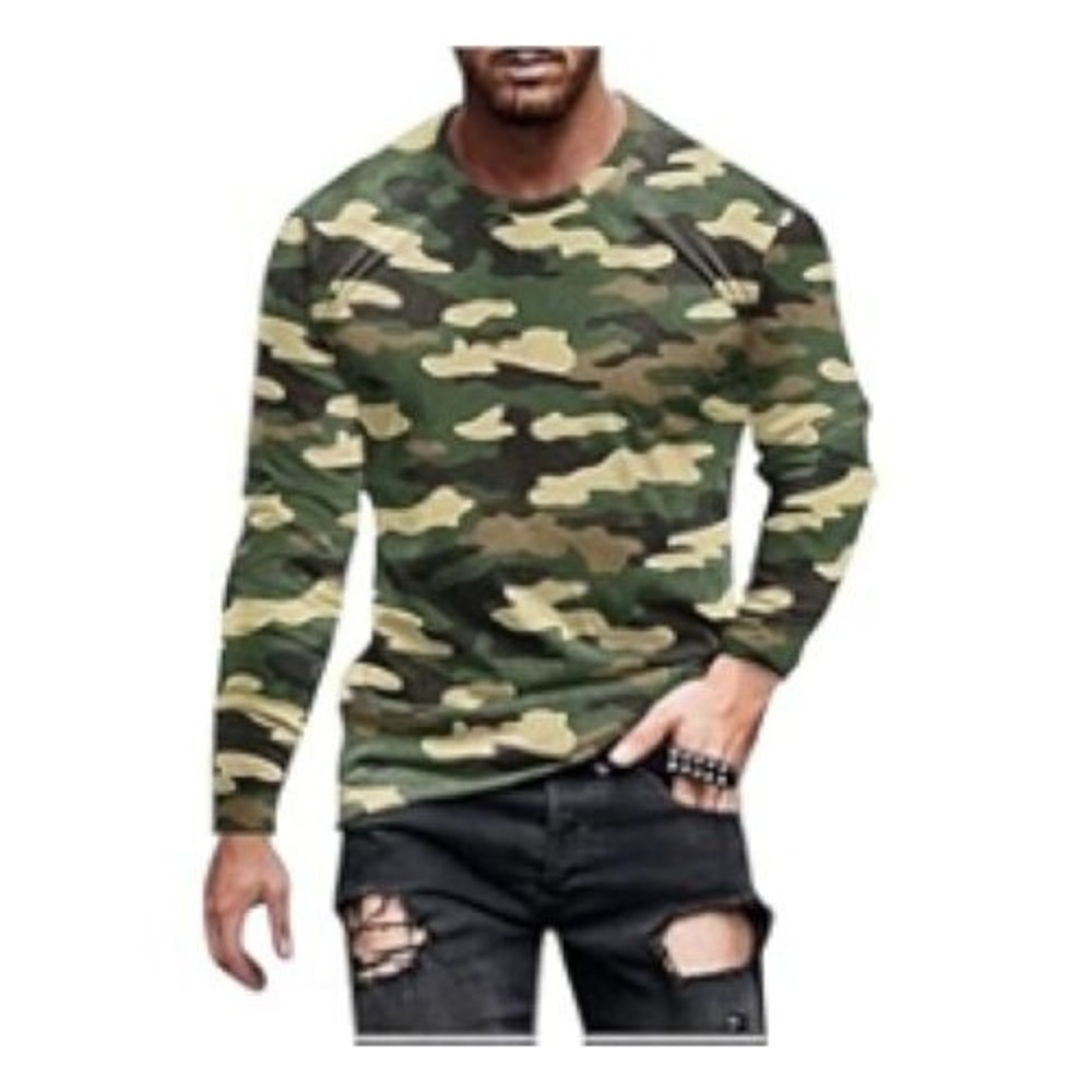 Jockey Camouflage Stretch Long Sleeve XL Thermals Shirt Outdoor Hunting Casual‎